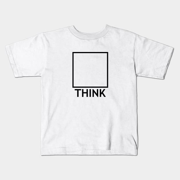 THINK OUTSIDE THE BOX light Kids T-Shirt by timlewis